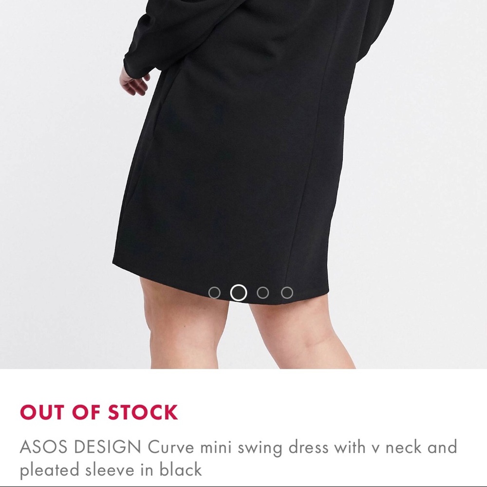 ASOS Design v-neck pleat shoulder dress - Picture 14 of 14